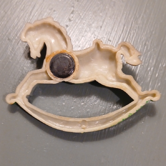 Colorful Rocking Horse Brooch - Picture 2 of 2